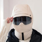 Masque de Protection Intégrale pour Extérieur avec Lunettes Amovibles | Idéal pour l’Hiver