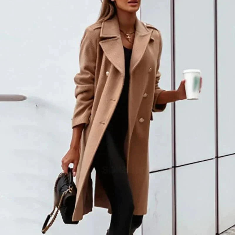 Manteau Court À Double Boutonnage Pour Femme | Idéal Pour La Mi-Saison Et L’Hiver