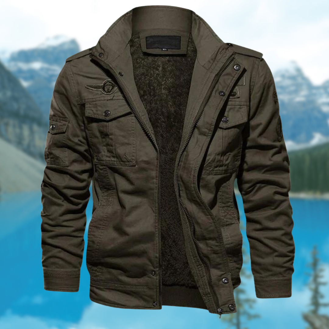 Blouson Bomber Avec Fermeture Zippée Et Col Montant Pour Hommes | Idéal Pour Un Usage Quotidien