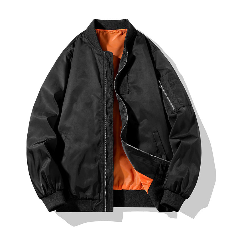 Veste Bombardier à Poignets Élastiques avec Coupe Droite pour Hommes | Idéale pour le Quotidien