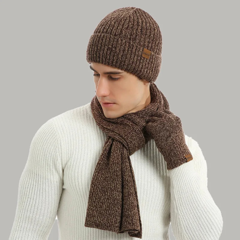 Ensemble D’Hiver avec Bonnet, Écharpe Et Gants pour Adultes | Idéal pour Les Journées Froides