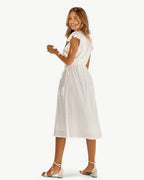 Robe Midi Avec Manches À Volants Pour Femme | Idéal Pour Usage Quotidien Et Occasions