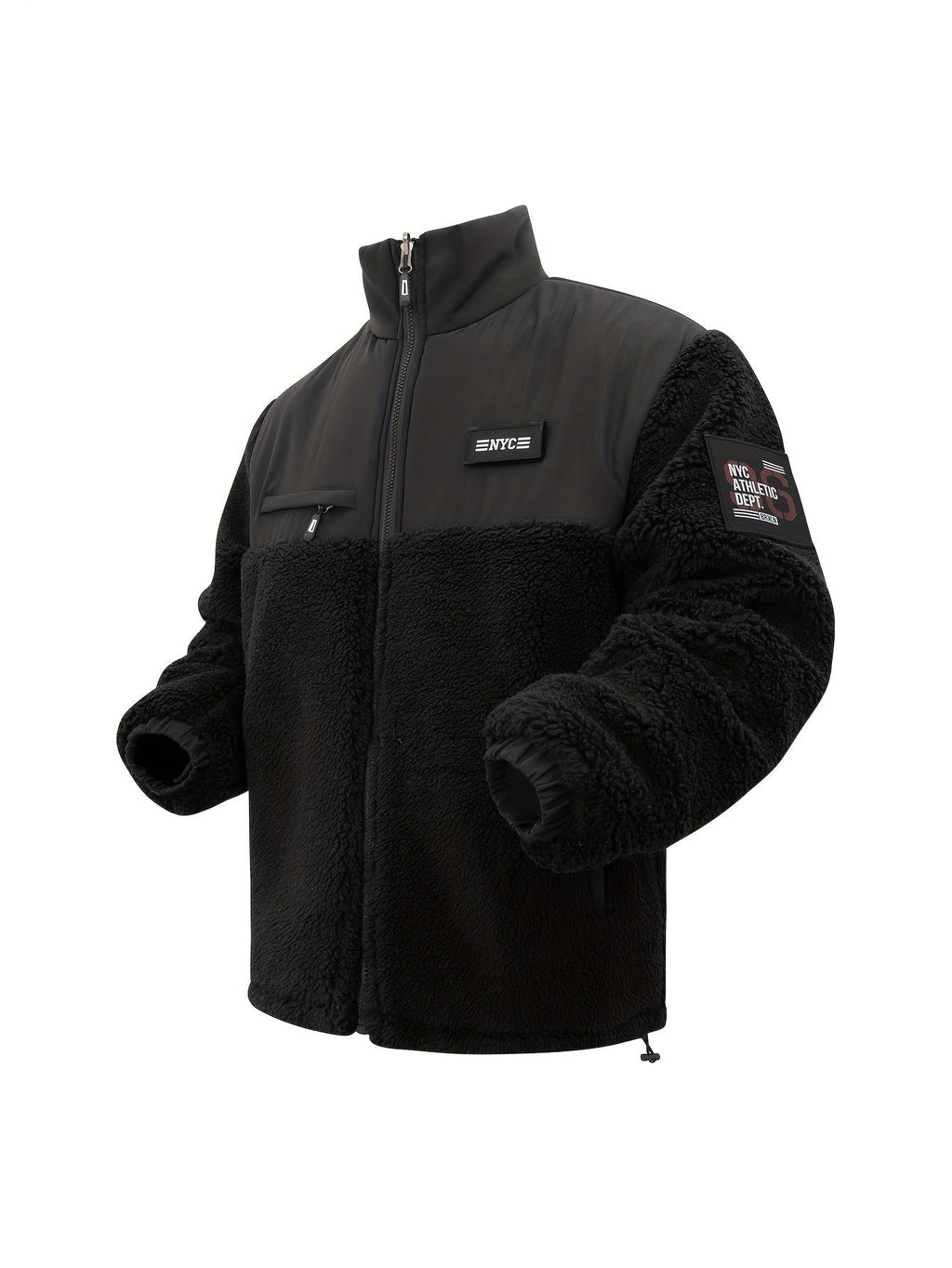 Veste Zippée avec Poches et Col Montant pour Homme | Idéale pour l’Hiver