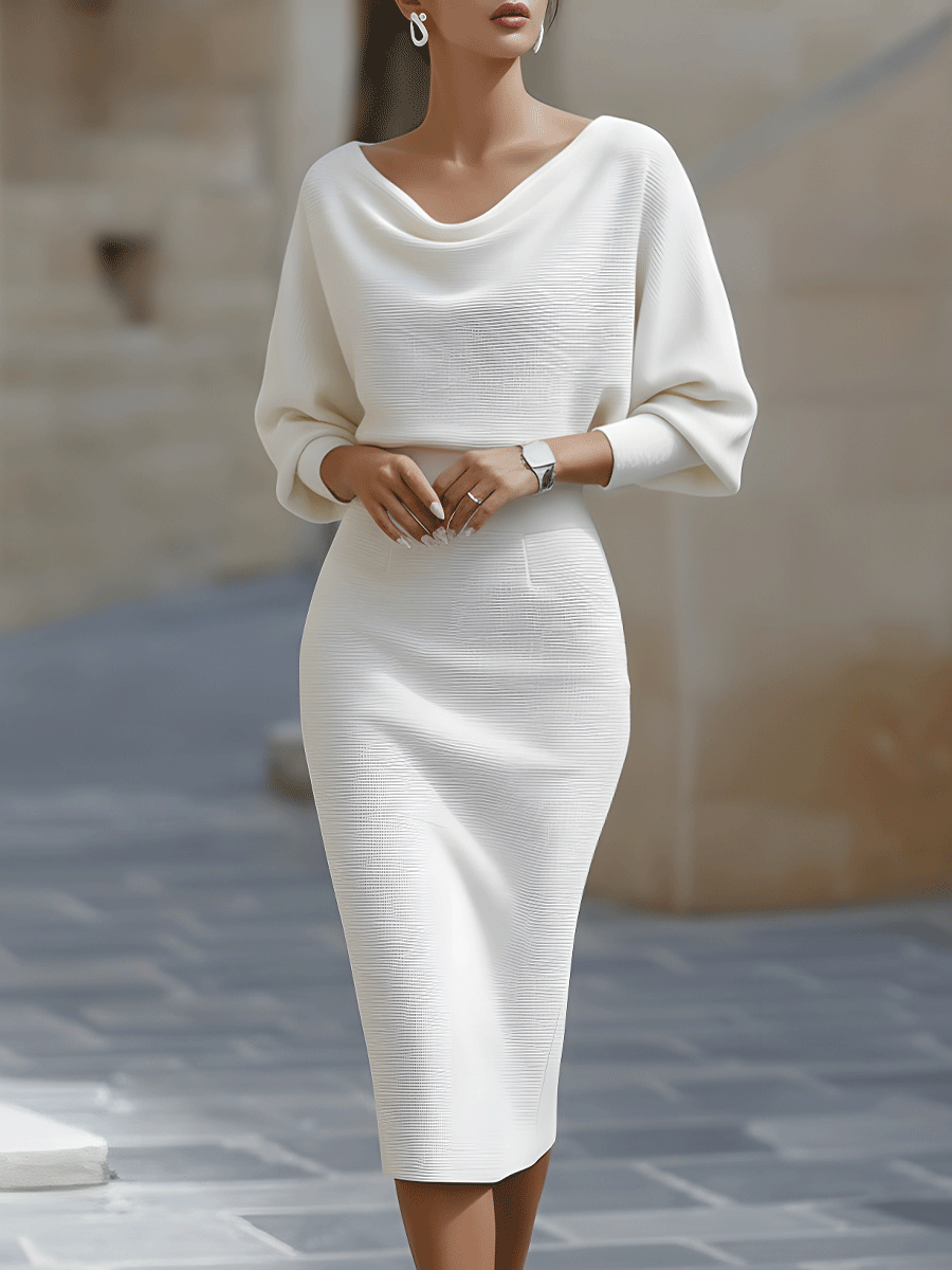 Robe Midi à Coupe Ajustée pour Femme | Idéale pour Journées d’Été et Sorties Quotidiennes