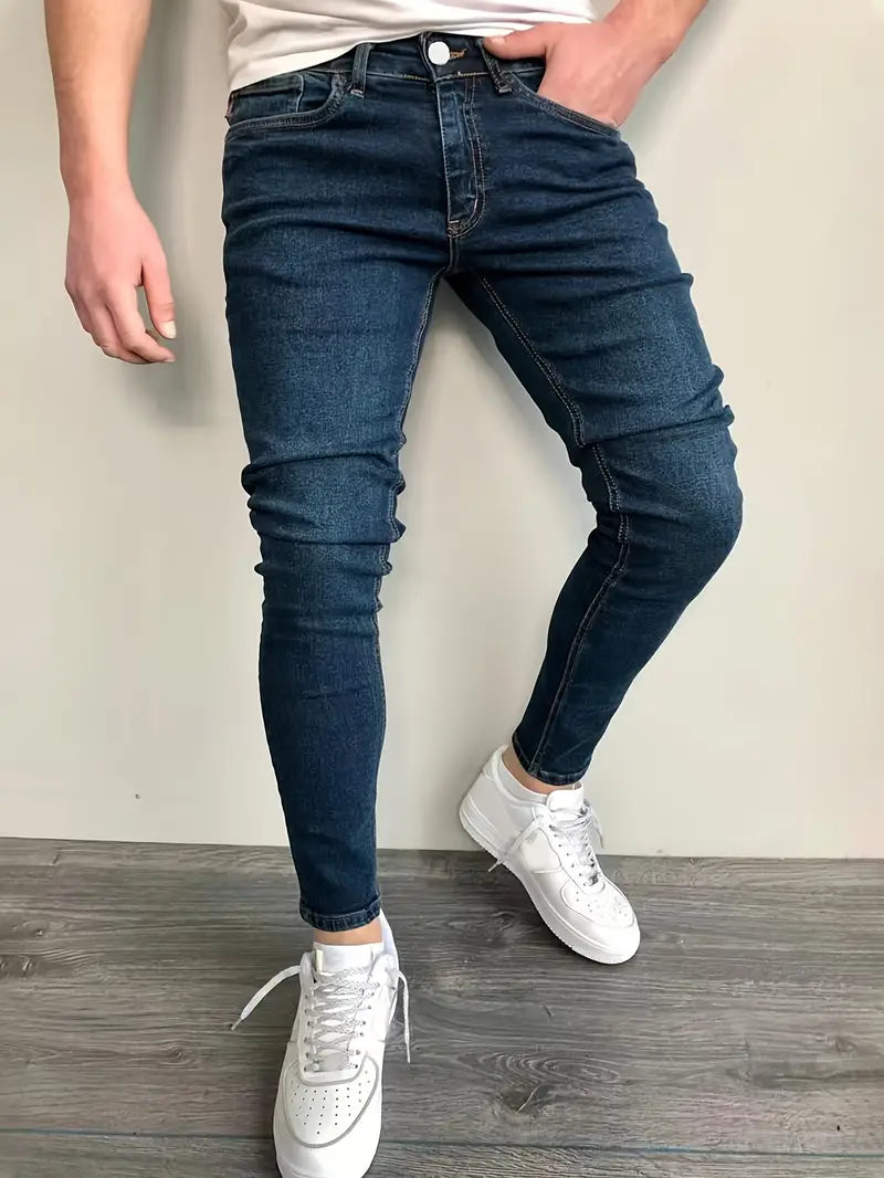 Jean Classique à Coupe Droite pour Homme | Idéal pour Le Printemps et l’Été
