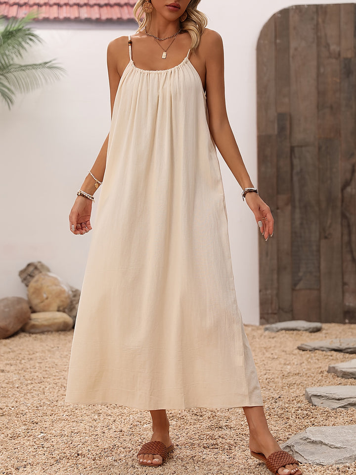 Robe Longue à Bretelles Fines pour Femme | Idéale pour les Vacances d'Été