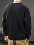 Pull À Texture Gaufrée Avec Col Rond Pour Homme | Idéal Pour Le Quotidien