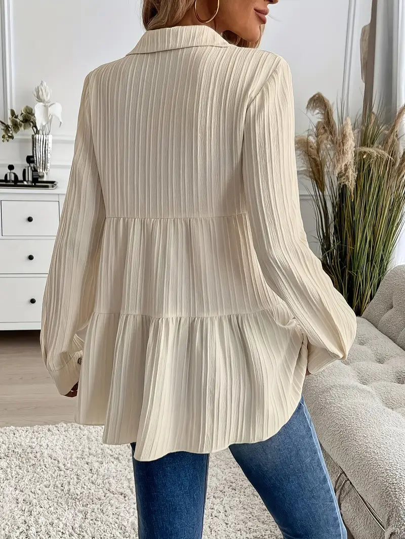 Chemise À Manches Longues Avec Fermeture Boutonnée Pour Femmes | Idéal Pour Travail Et Usage Quotidien