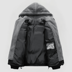 Veste à Capuche avec Fermeture Éclair et Poches pour Homme | Idéale pour l’Hiver