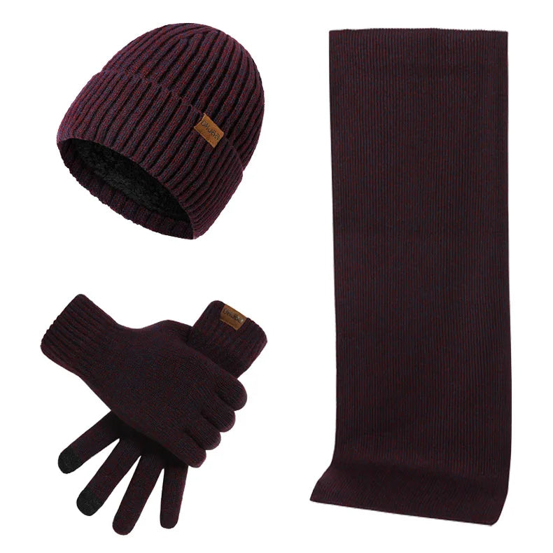 Ensemble D’Hiver avec Bonnet, Écharpe Et Gants pour Adultes | Idéal pour Les Journées Froides