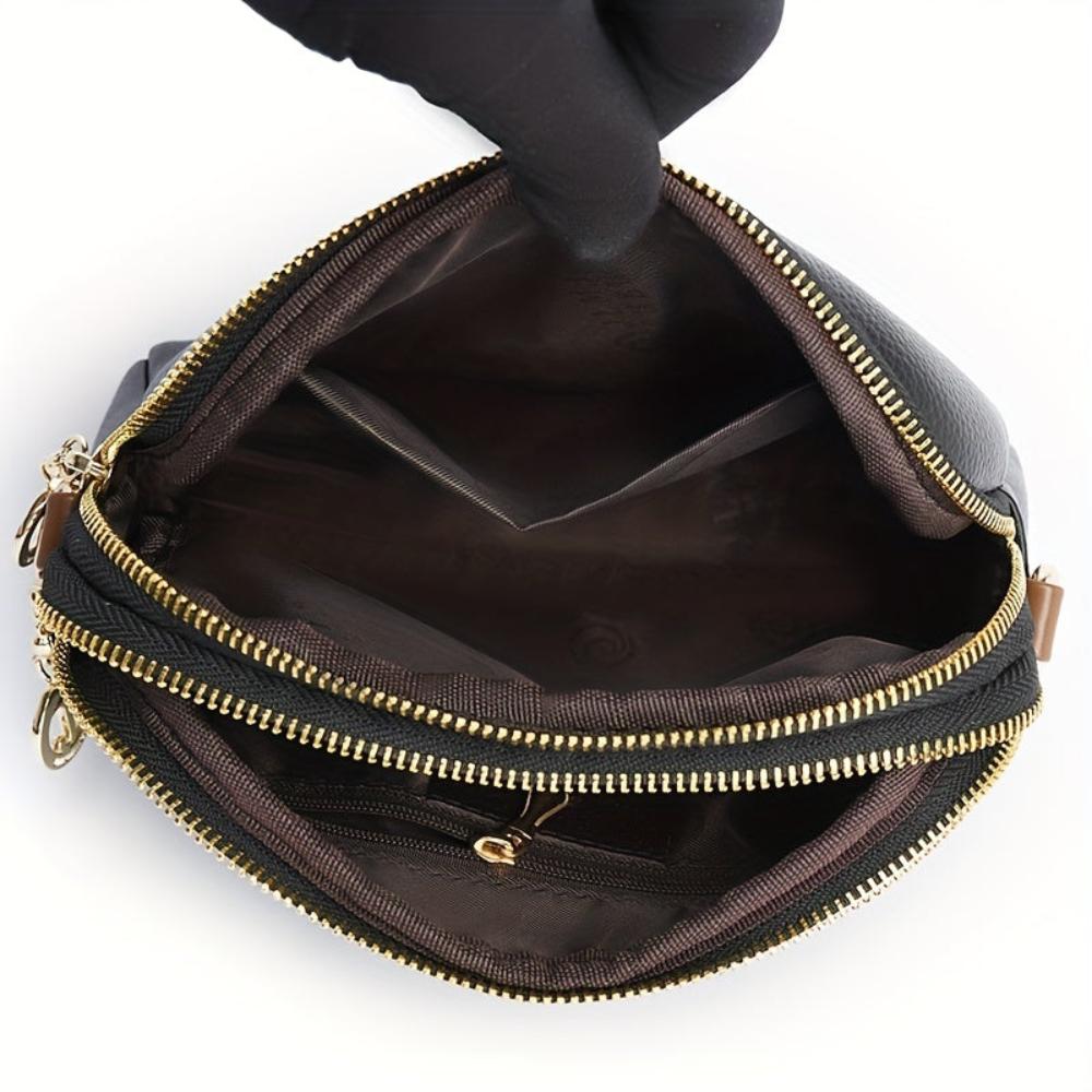 Sac Bandoulière Compact Avec Détails Contrastés Pour Femme | Idéal Pour Usage Quotidien