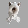 Bonnet et Écharpe 2-en-1 avec Oreilles de Renard pour Femme et Enfant | Idéal pour l’Hiver