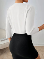 Blazer Court à Manches Trois-Quarts pour Femme | Idéal pour Usage Quotidien et Occasion