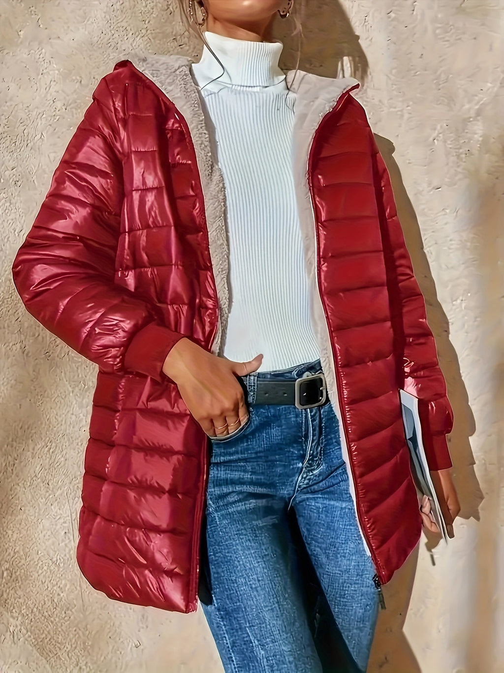 Veste Longue À Fermeture Zippée Pour Femme | Idéale Pour La Saison Froide