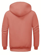 Sweat À Capuche Uni Avec Fermeture Zippée Pour Homme | Idéal Pour Un Usage Quotidien