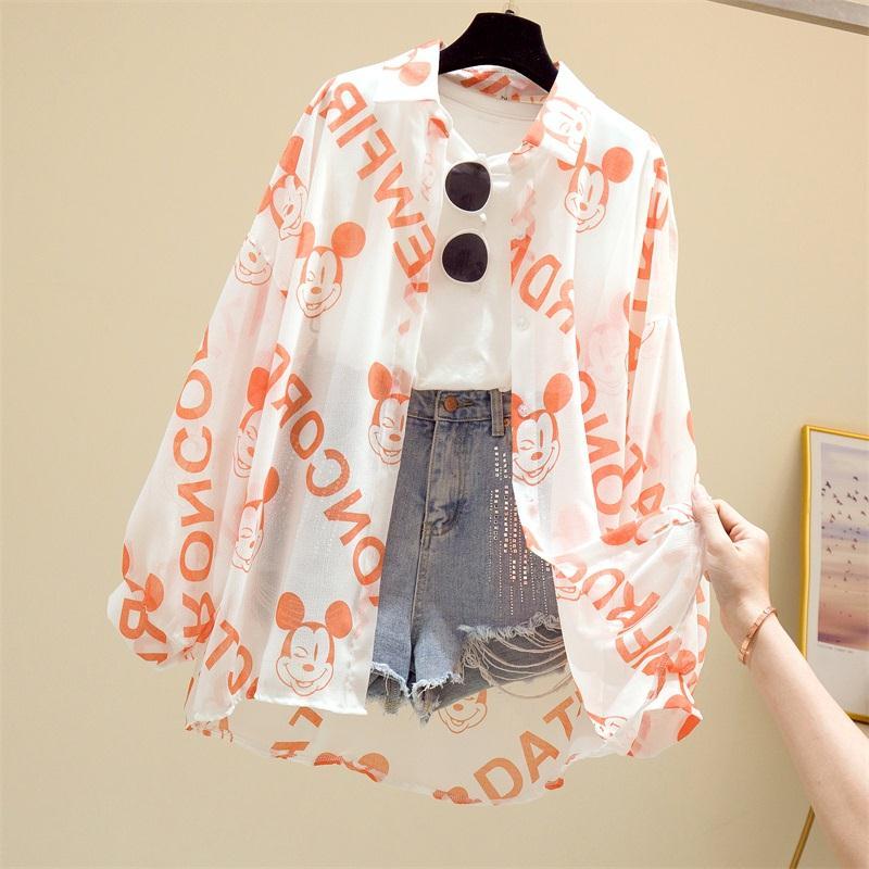 Blouse à Manches Longues avec Imprimé sur le Devant pour Femme | Idéale pour le Printemps et l’Été