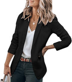 Blazer À Poches Avec Coupe Ajustée Pour Femme | Idéal Pour Le Bureau Et Les Occasions Professionnelles