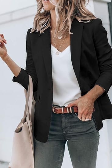 Blazer À Poches Avec Coupe Ajustée Pour Femme | Idéal Pour Le Bureau Et Les Occasions Professionnelles