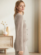 Cardigan Avec Fermeture Boutonnée Et Coupe Confortable Pour Femmes | Idéal Pour Le Quotidien