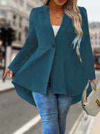 Blazer Monopetto Avec Fermeture À Un Bouton Pour Femme | Idéal Pour Le Bureau Et Les Sorties