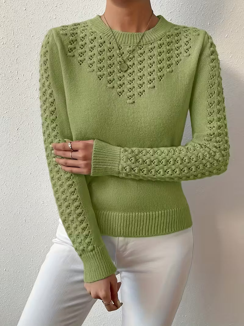 Pull à Manches Longues avec Détails en Dentelle pour Femme | Idéal pour un Usage Quotidien