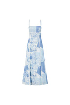Robe Maxi À Encolure Carrée Avec Imprimé Et Coupe Longue Pour Femme | Idéale Pour Événements Estivaux