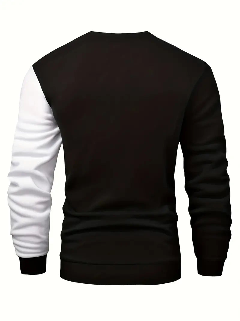 Pull Colorblock avec Encolure Ronde pour Hommes | Idéal pour un Usage Quotidien