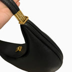 Sac À Main Demi-Lune Avec Fermeture Rotative Pour Femmes | Idéal Pour Usage Quotidien Et Événements
