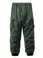 Pantalon Jogger Avec Poches Cargo Et Taille Élastique Pour Hommes | Idéal Pour Les Tenues Décontractées