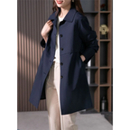 Trench Coat Mi-Long Avec Coupe Décontractée Pour Femmes | Idéal Pour Le Printemps Et L’Automne