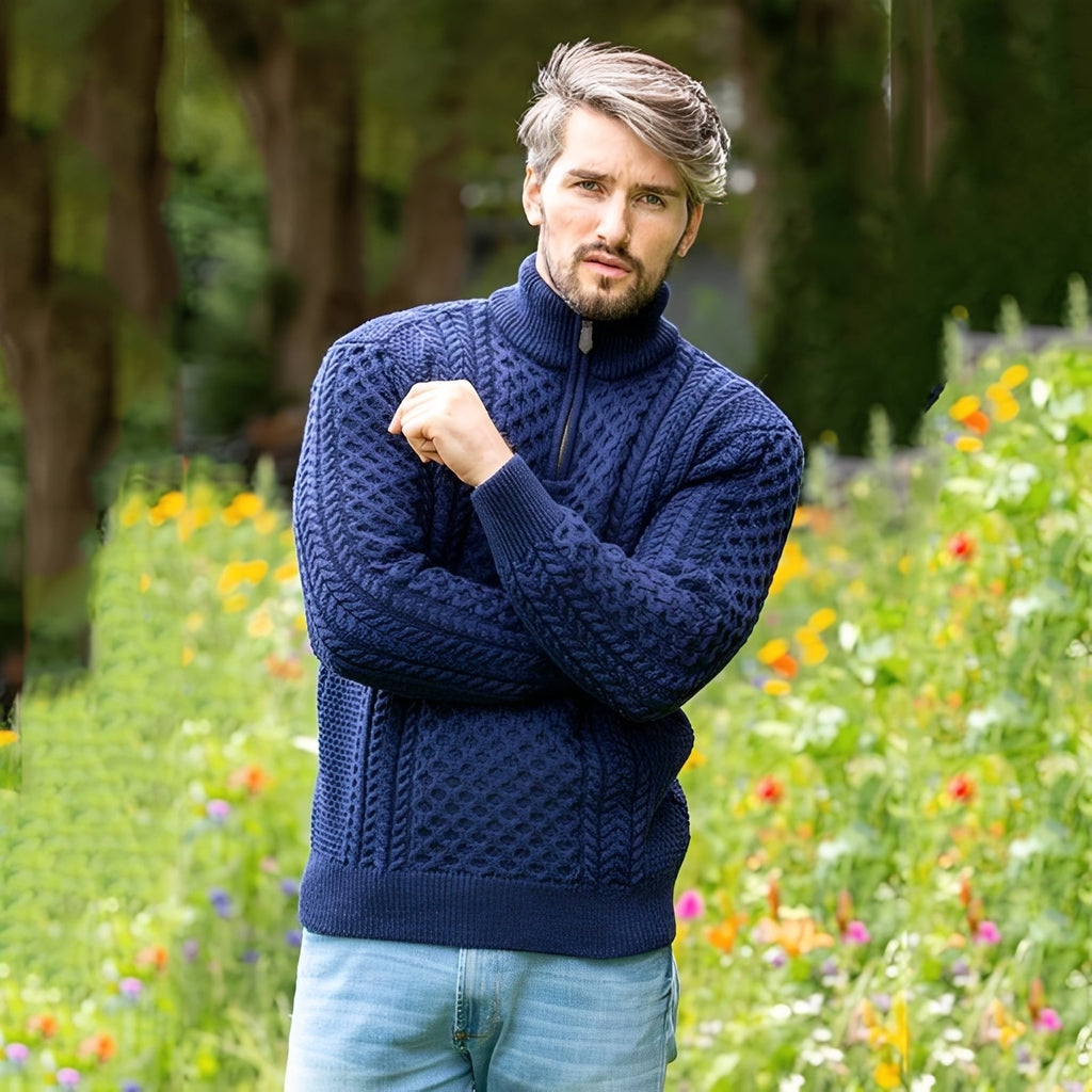 Pull À Demi-Zip Avec Coupe Ample Pour Hommes | Idéal Pour Les Tenues Décontractées
