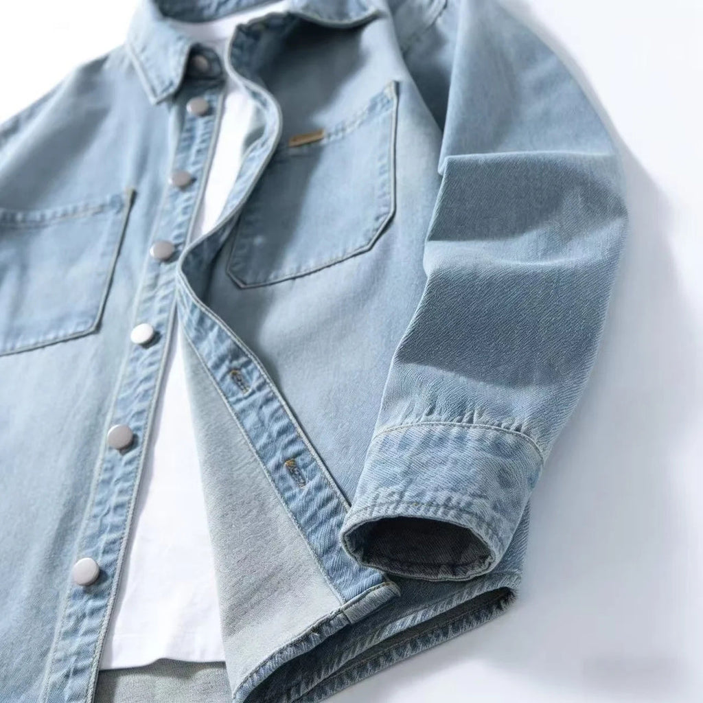 Surchemise Oversize avec Fermeture Boutonnée et Poches Poitrine pour Homme | Idéal pour Usage Quotidien et Superposition
