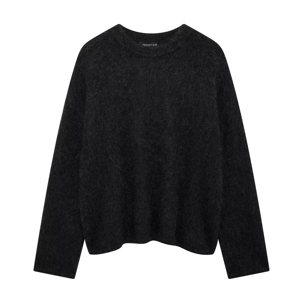 Pull Uni à Col Rond avec Coupe Ample pour Femme | Idéal pour Usage Quotidien