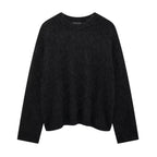 Pull Uni à Col Rond avec Coupe Ample pour Femme | Idéal pour Usage Quotidien