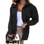Veste à Revers avec Fermeture Boutonnée pour Femme | Idéale pour le Printemps
