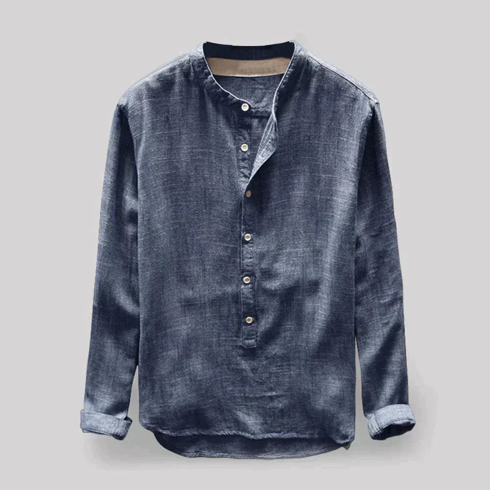Chemise À Manches Longues Avec Coupe Régulière Pour Hommes | Idéale Pour Le Quotidien Et Les Occasions Formelles