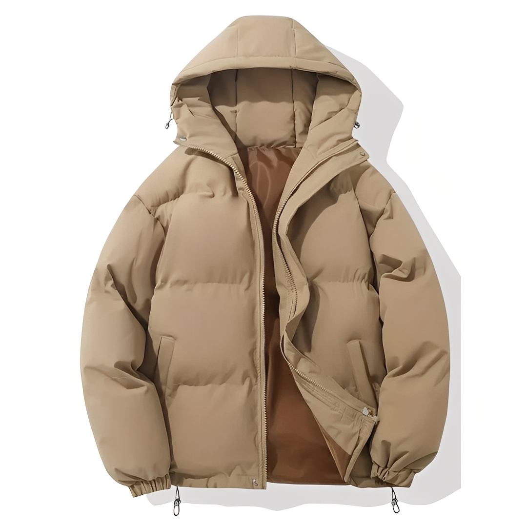 Veste d’Hiver avec Capuche et Fermeture Zippée pour Homme | Idéale pour Usage Quotidien