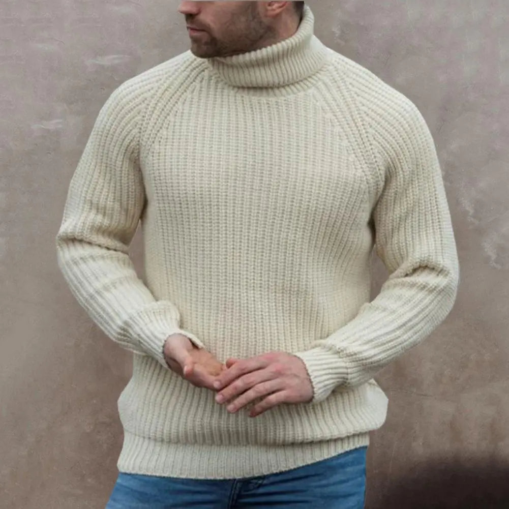 Pull Col Roulé Avec Coupe Décontractée Pour Homme | Idéal Pour La Saison Fraîche
