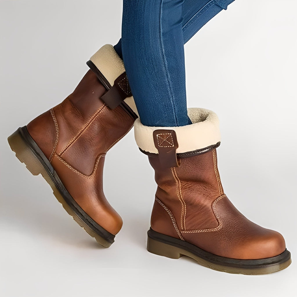 Bottes D’hiver À Coupe Classique Avec Semelle De Marche Pour Femmes | Idéales Pour L’hiver