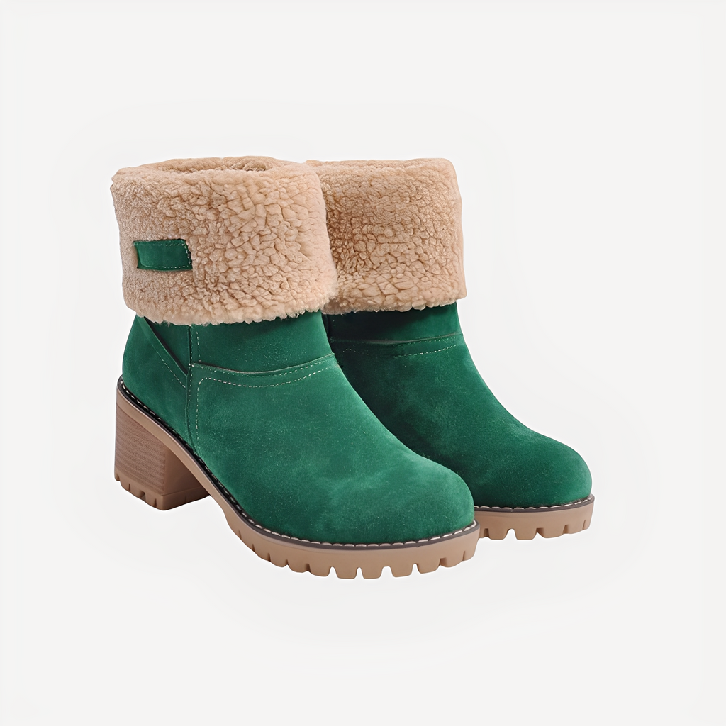 Bottes D’hiver Avec Talon Et Semelle Antidérapante Pour Femmes | Idéales Pour L’hiver