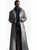 Manteau Long avec Revers Classiques pour Homme | Idéal pour un Usage Quotidien