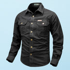 Chemise à Manches Longues avec Poches Poitrine pour Homme | Idéal pour Usage Quotidien et Activités