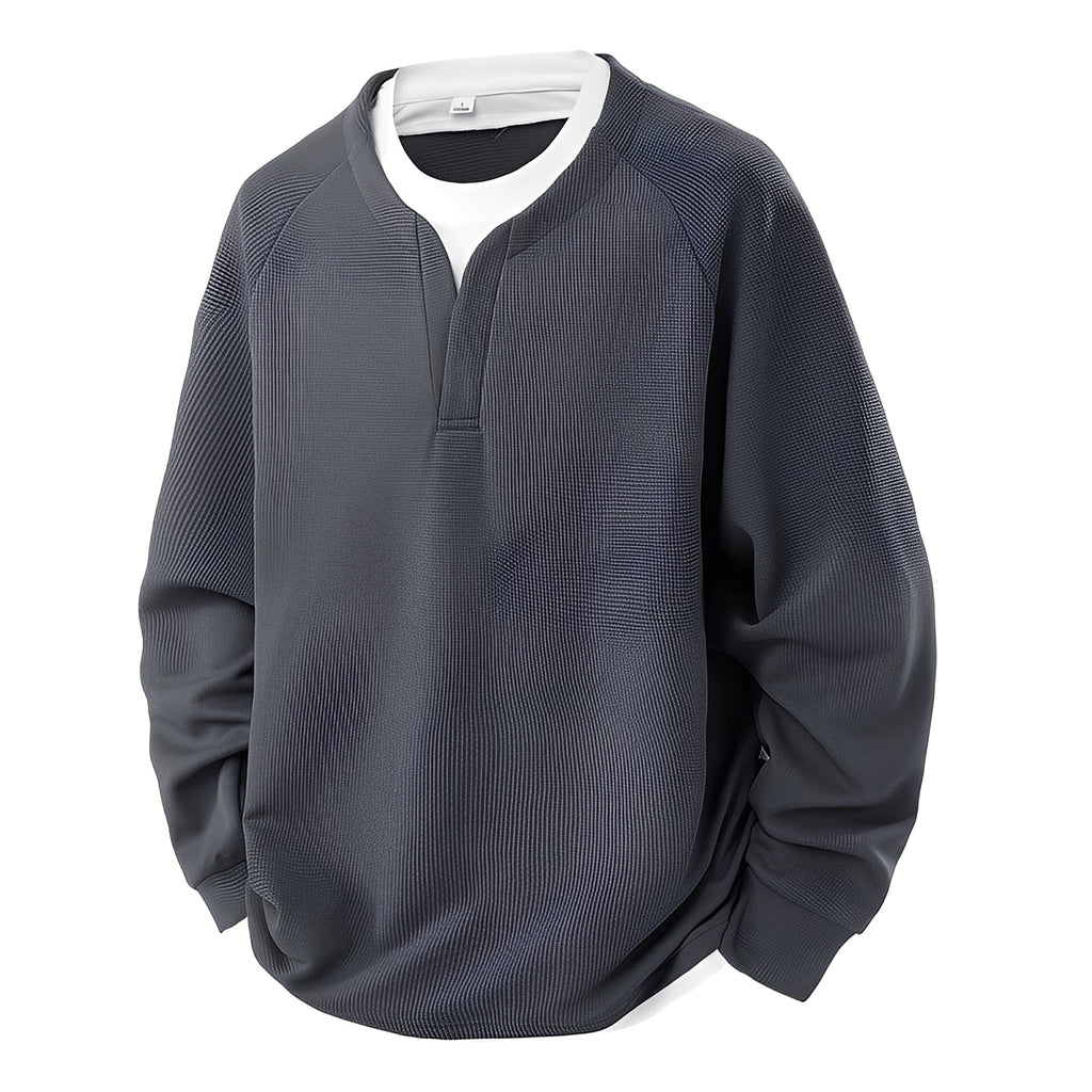 Pull Avec Motif Gaufré Pour Hommes | Idéal Pour Le Quotidien