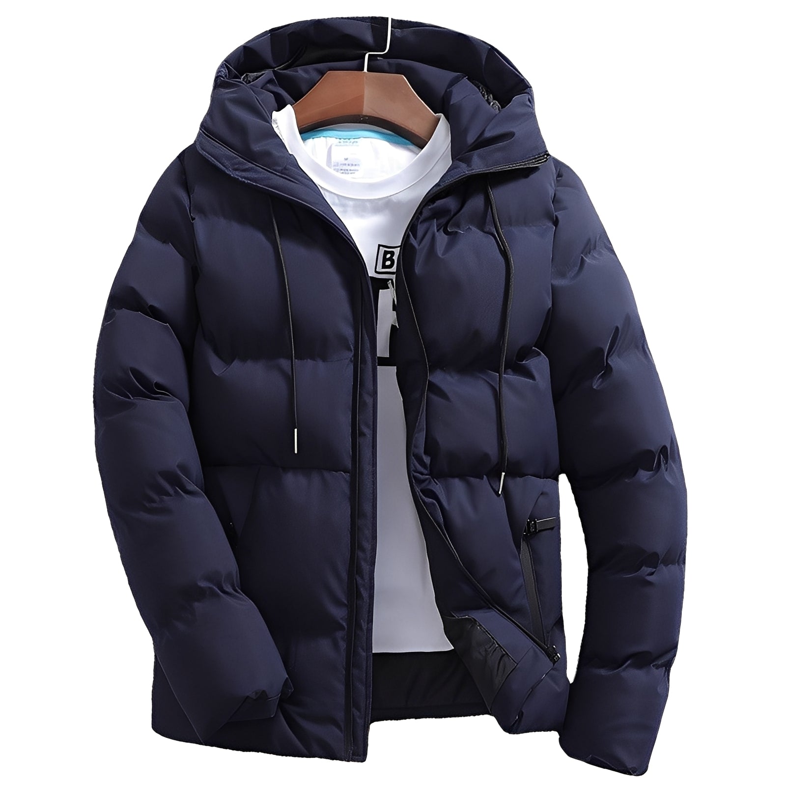 Veste D'hiver Avec Capuche Et Poches Fonctionnelles Pour Homme | Idéale Pour La Saison Froide