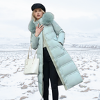 Manteau d’Hiver Long pour Femme avec Coupe Cintrée et Manches Longues | Idéal pour la Saison Froide