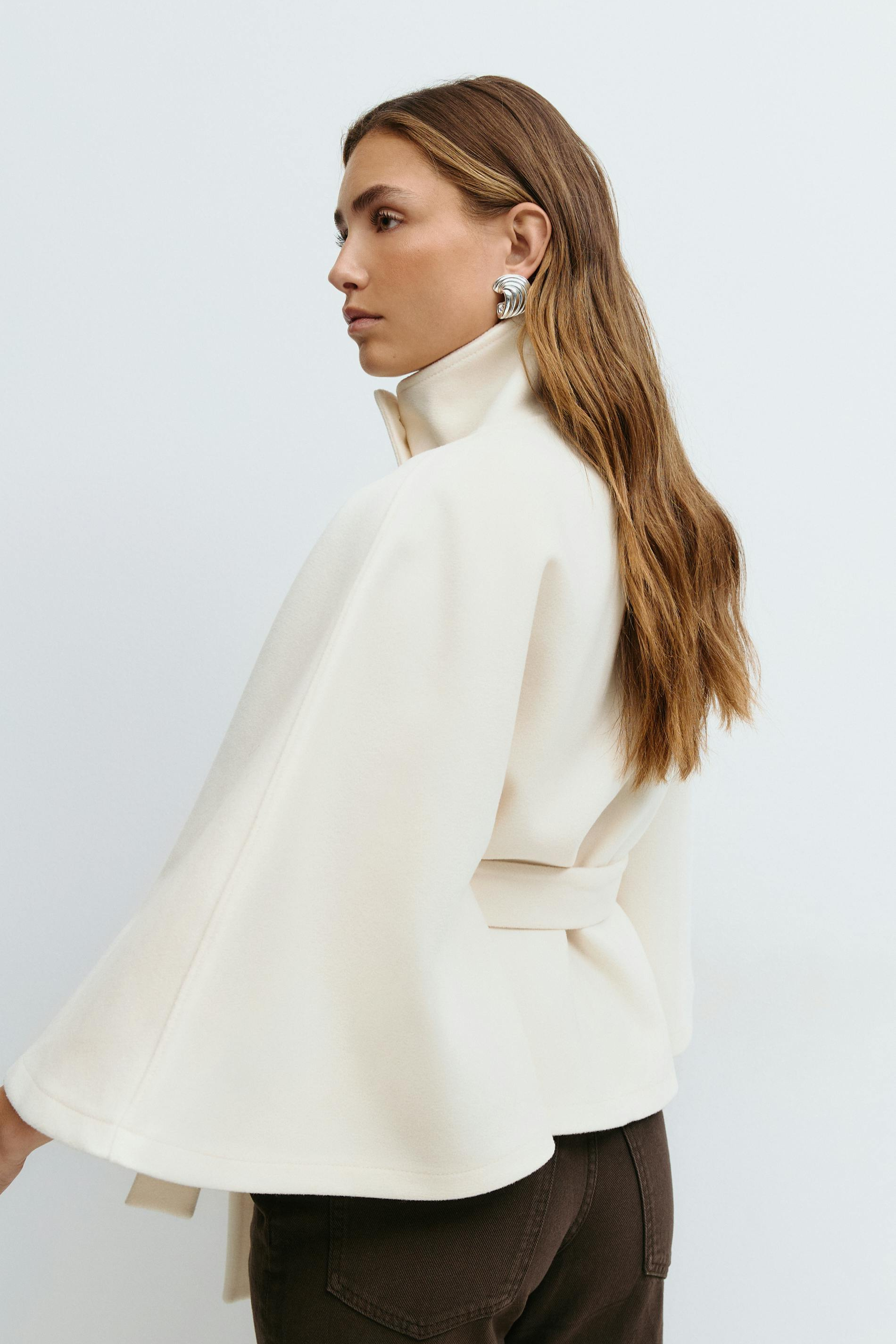 Veste Cape Ceinturée Avec Manches Cape Pour Femmes | Idéale Pour Un Usage Quotidien