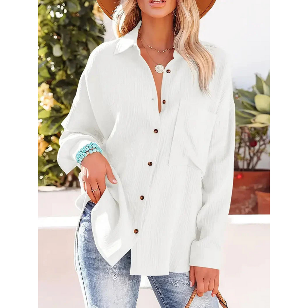 Chemise Décontractée À Manches Longues Pour Femme | Idéal Pour Un Usage Quotidien