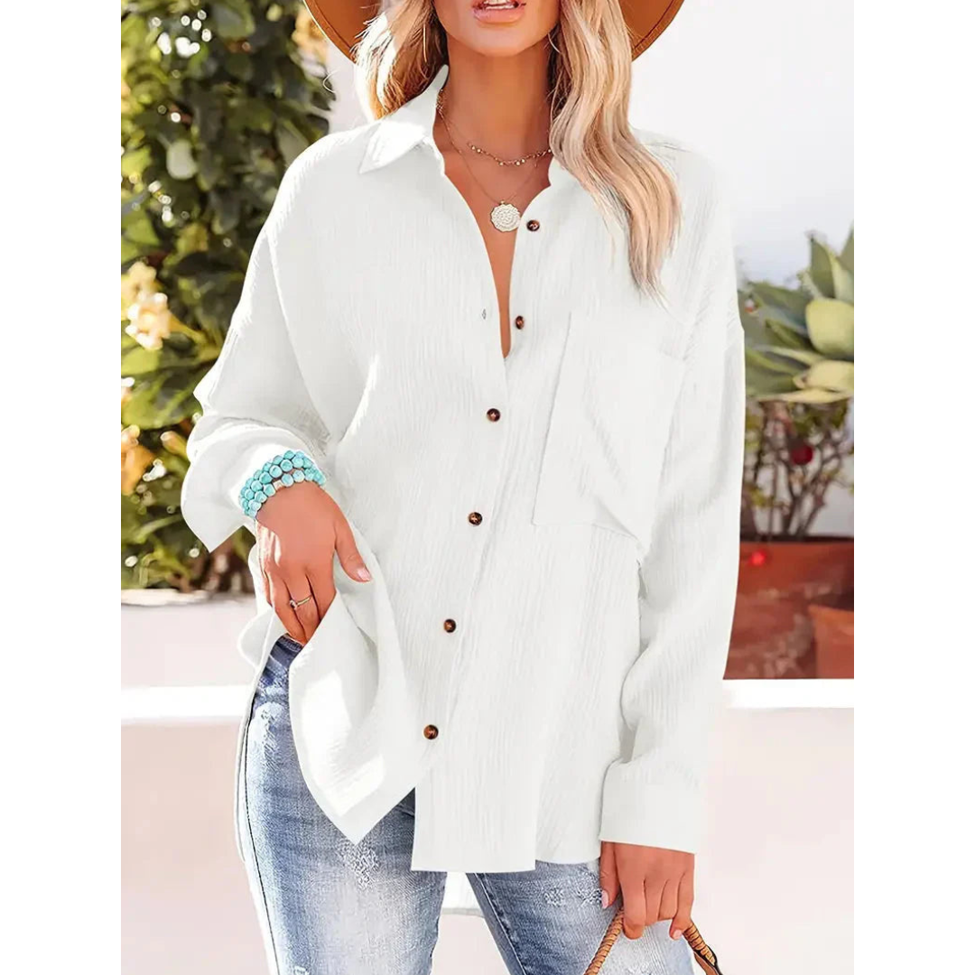 Chemise Décontractée À Manches Longues Pour Femme | Idéal Pour Un Usage Quotidien
