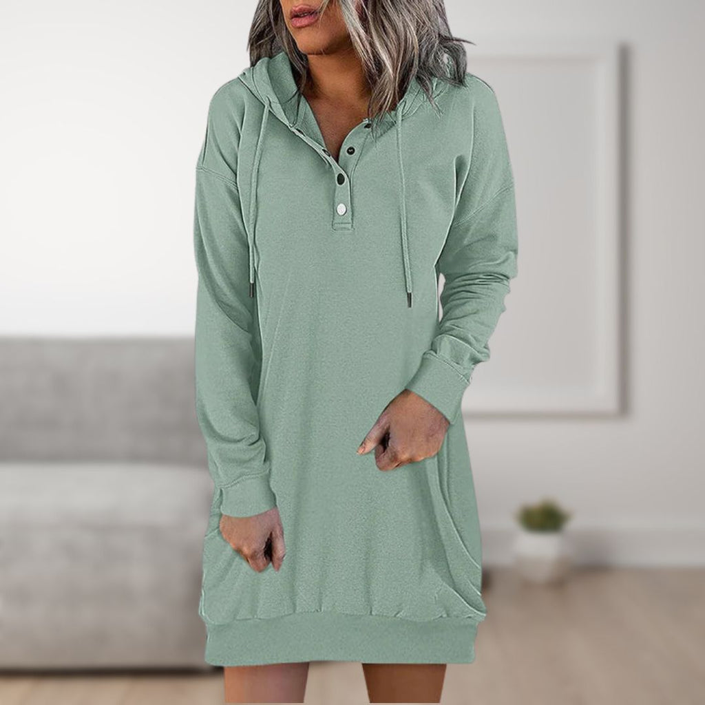 Robe Pull À Capuche avec Boutons pour Adultes | Idéale pour Un Usage Quotidien