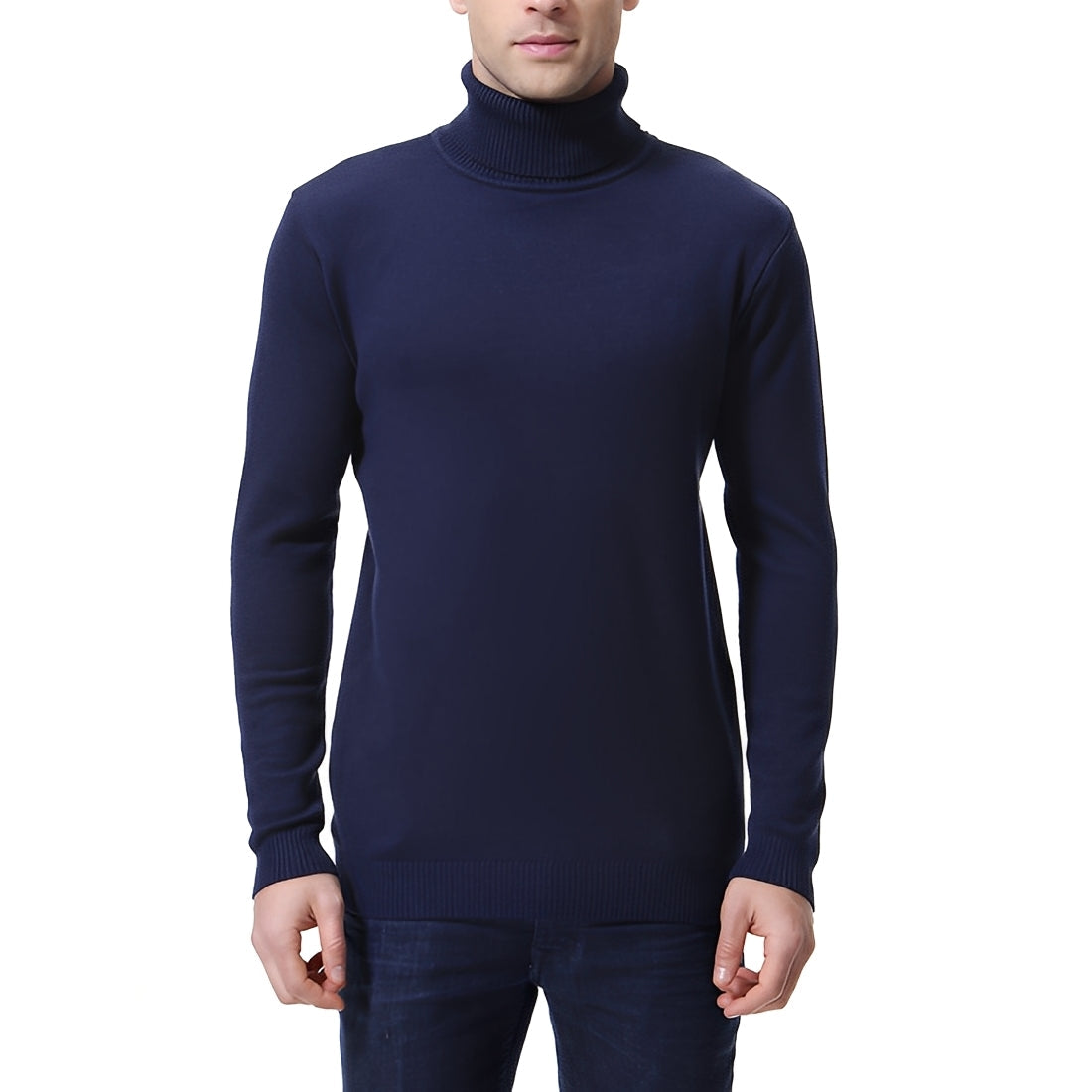 Pull À Col Roulé Avec Coupe Ajustée Pour Hommes | Idéal Pour Les Journées Fraîches